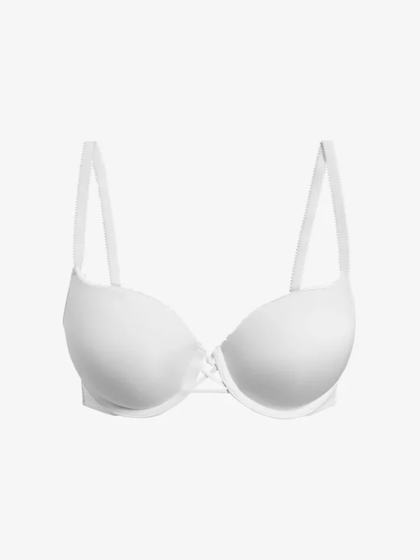 White A-DD Push-Up Triple Boost Plunge Bra