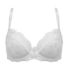 Pour Moi White Non Padded Underwired Fleur Balconette Bra