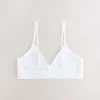White Traingle Bralettes 2 Pack