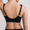 Black DD+ Supersoft Comfort Padded Strap Minimising Full Cup Bras