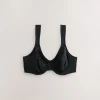 Black DD+ Supersoft Comfort Padded Strap Minimising Full Cup Bras