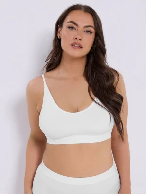 G04875s2 Seamless Ribbed Padded Bralettes