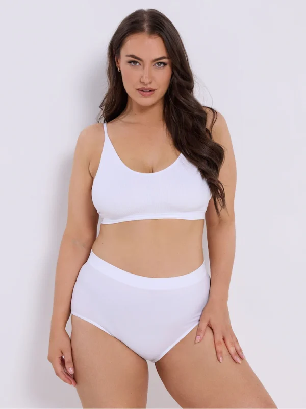 Seamless Ribbed Padded Bralettes