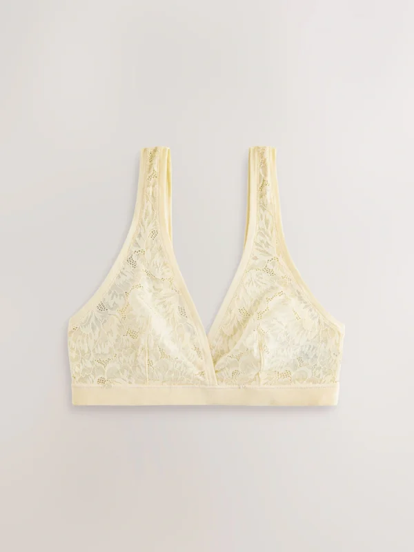 Cream Ultimate Comfort Lace Bralettes