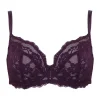 Pour Moi Dark Purple Non Padded Underwired Fleur Balconette Bra