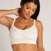 H89756s3 Boux Avenue White Nursing Heart Embroidered Seamfree Rib Bralette