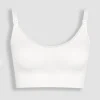 Emma-Jane White Lace Trim Seamless Maternity & Nursing Bra