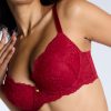 Boux Avenue Bright Red Billie Lace Balconette Bra