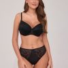 Black brazilian panties with lace Ava 2211/B Black