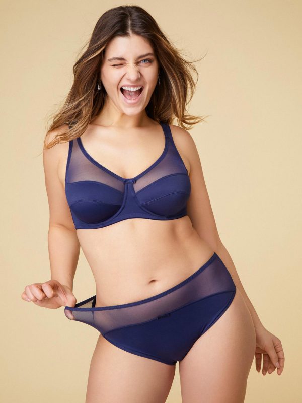 Alles Havana Granat women's slip-on panties with a high waist