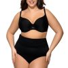 Ava SF 13/8 Black High Waist Draped Bikini Bottom / Swimsuit