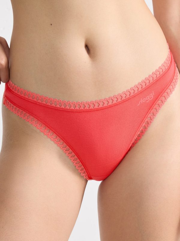 Sloggi Go Crush String C3P V015 Bright Cotton Thong Panties Set
